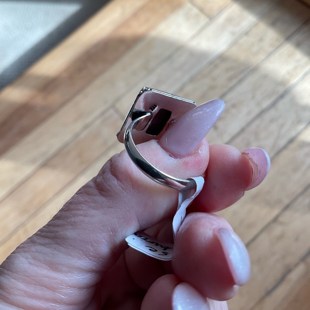 Square gemstone ring 9 - Picture 3 of 7